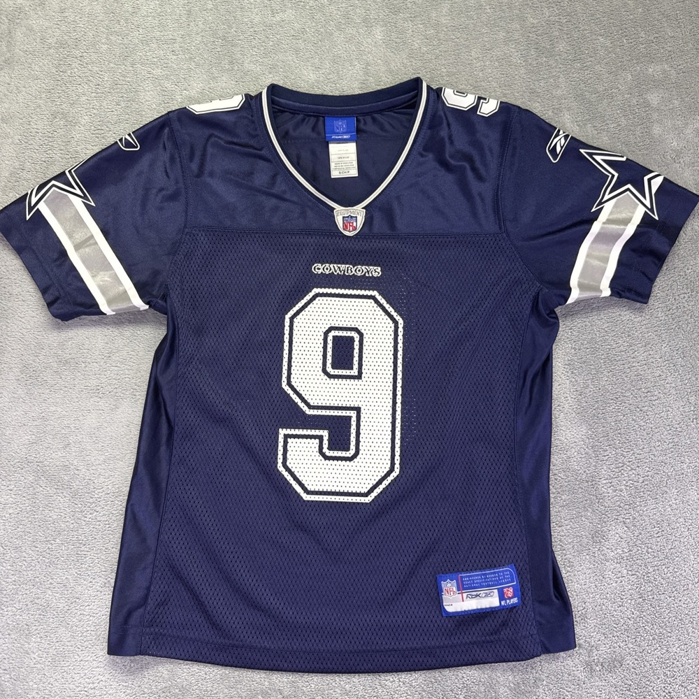 VTG Tony Romo No.9 Blue Dallas Cowboys Football Jersey Adult Small‎ NFL